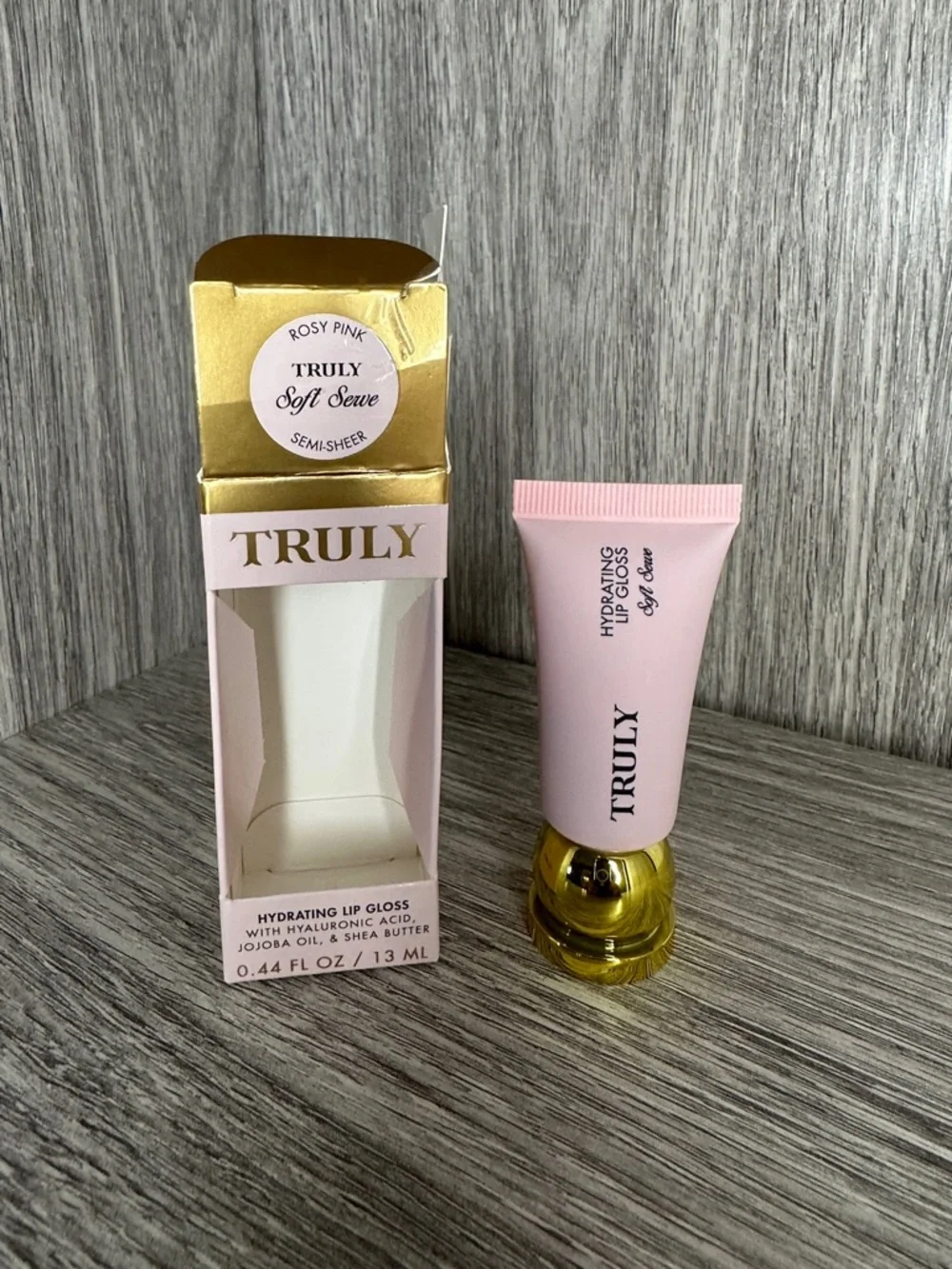 TRULY Soft Serve Hydrating Lip Gloss - Rosy Pink